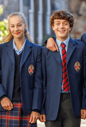 St Leonards Pupils on school grounds